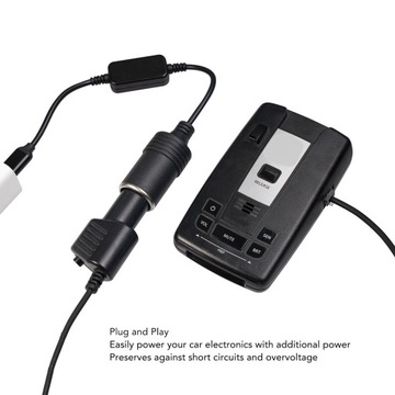 ИСТОЧНИК ПИТАНИЯ АВТОМОБИЛЬНОЙ ПРИЖИГАЛИ 5 В USB C ПАНЕЛЯ ДО 12 В