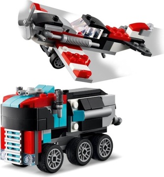 LEGO CREATOR 31146 ГРУЗОВИК С ПЛАТФОРМОЙ И ВЕРТОЛЕТ 3 В 1