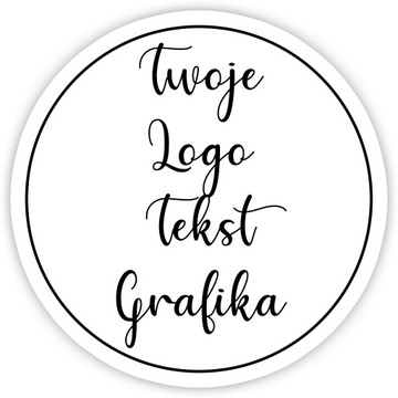 Naklejki LOGO Własny Projekt Grafika Personalizowane KOLOROWE PAPIER FOTO