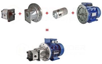 КРЫШЕЧНАЯ МУФТА НАСОСА МОТОРА GR2 G100-112 2,2-5,5 кВт ВАЛ: ГИДРОЛИДЕР 28 мм