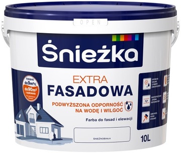 FARBA ŚNIEŻKA ExTRA FASADOWA ŚNIEŻNOBIAŁA 10L
