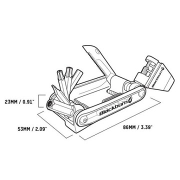 BLACKBURN WAYSIDE MULTI-TOOL 19 функций / rzepep/etu