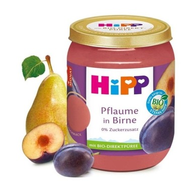 HiPP BIO Deserek Owocowy ze Śliwki i Gruszki + Jod