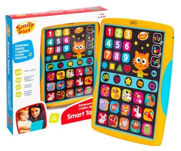 SMILY PLAY EDUKACYJNY SMART TABLET Zdobywam wiedzę z kotem Ignacym