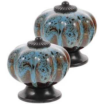 2 винтажные керамические ручки для корпуса - белые