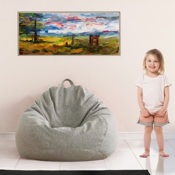 Сумка Pouffe Eco 90x110x50 Светло-серый 250л