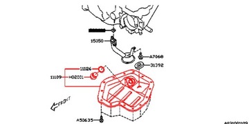 VANA OLEJ MOTORU 3.0L H6 EZ30D SUBARU LEGACY OUTBACK TRIBECA