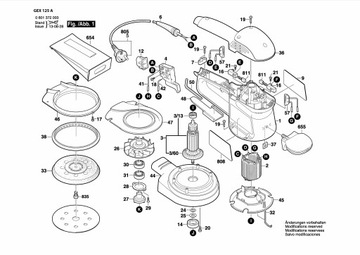 BOSCH GEX125 A ВИНТ AC ОРИГИНАЛ 2603414062