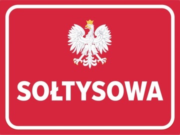 TABLICZKA 30x40 SOŁTYSOWA PCV