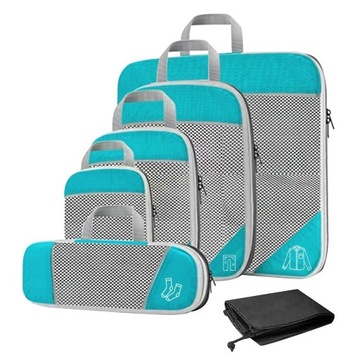 zr-1Set Compression Packing Sky Blue 6Pcs Options