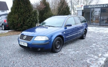 Volkswagen Passat B5 Kombi 1.9 TDI 130KM 2003 Volkswagen Passat Legendarny 1.9 TDI, Grzane fotele, Multifunkcja. 1.9