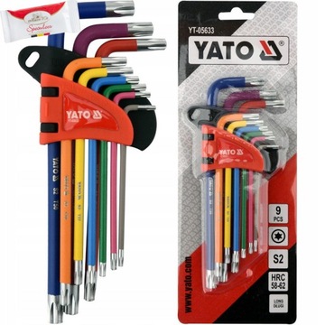 ZESTAW KLUCZY IMBUSOWYCH TORX T10-T50 9SZT. YATO