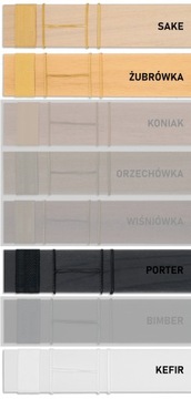 Żaluzje Drewniane Abachi na wymiar CLICKY 50mm 70x200cm