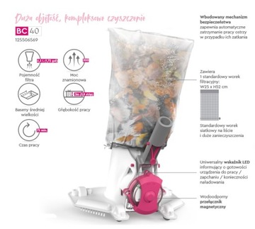 Odkurzacz do basenu i spa do 25m3 BWT BC40