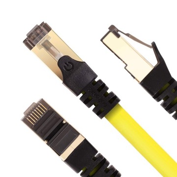 Сетевой кабель Ethernet Duronic CAT8 YW, 5 м, желтый