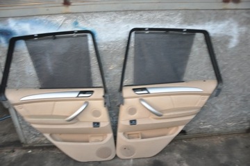 BMW E53 BOCZKI Z ROLETAMI BEŻOWE KOMPLET RARYTAS