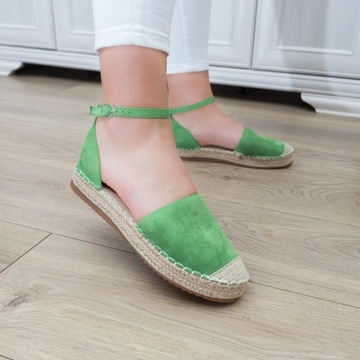 Zielone Espadryle Kate r.38