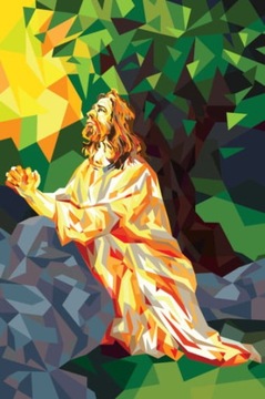Wyklejanka Haft Diamentowy DIY Jezus w Ogrójcu