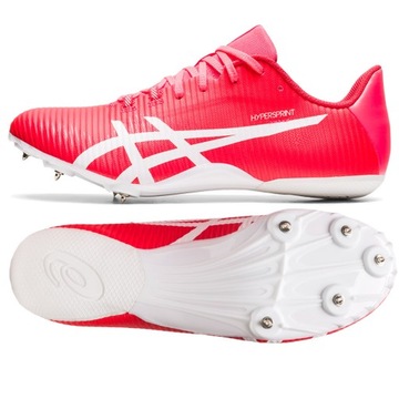 % Buty kolce Asics HYPERSPRINT 8 sprint 1093A197 702 45 różowy