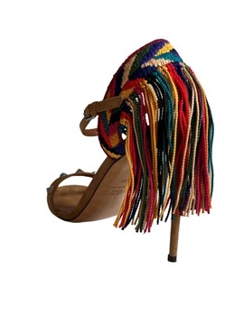 VALENTINO GARAVANI sandałki szpilki haftowane r.39