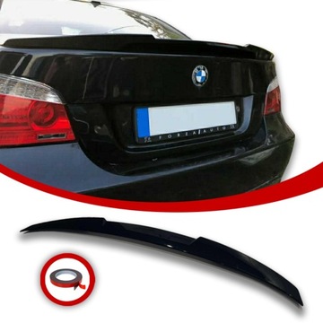 BMW E60 LOTKA DOKŁADKA SPOILER M4 LOOK CZARNY POŁYSK