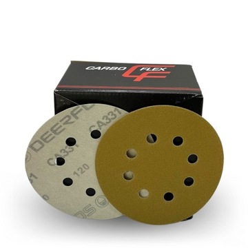 5xKrążki ścierne śred:125mm OTWORY-Granulacja P120