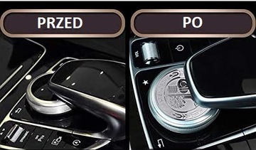 Mercedes AMG ХРОМИРОВАННАЯ ЭМБЛЕМА IDRIVE РУЧКА 49мм