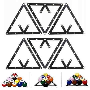 Czarny trójkąt Magic Ball Rack Pozycjonowanie Bila