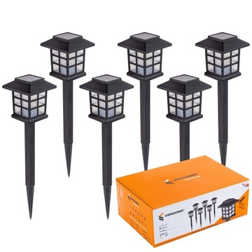 Lampa ogrodowa solarna led domek dekoracja ozdoba do ogrodu