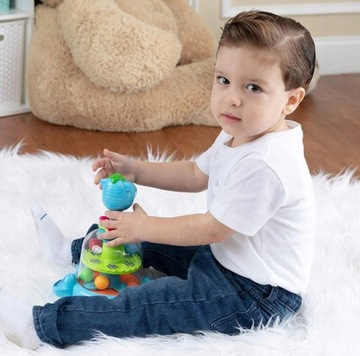 ИНТЕРАКТИВНЫЙ СПИННЕР HIPCIO-КАРУСЕЛЬ С ШАРИКАМИ В ПОДАРОК ​​РЕБЕНКУ 1 ГОДА