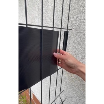 Лента для забора Покрытие забора Антрацит 19смх26м Премиум + УФ