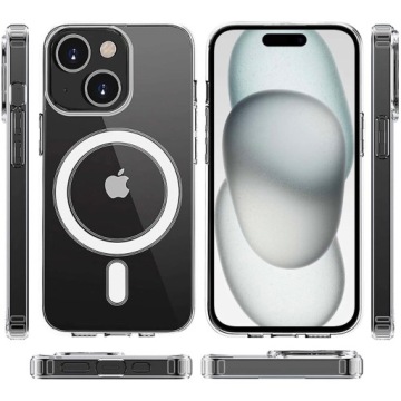 ЧЕХОЛ ДЛЯ IPHONE 15 PLUS MAG SAFE CASE SHOCK CLEAR ALOGY + СТЕКЛО