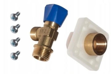 CERSANIT ZAWÓR Z MUFĄ 1/2x3/8 ODCINAJĄCY KĄTOWY DO STELAŻY HI-TEC