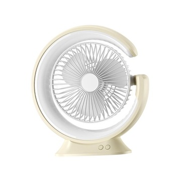Настольный вентилятор со светодиодами Quiet Desktop, белый