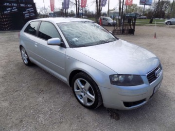 Audi A3 8P Hatchback 3d 2.0 FSI 150KM 2004 Audi A3 3-drzwiowe BIALOLEKA 2.0 Benzyna (150 KM) AUTOMAT, 2004r. KOMIS, zdjęcie 1