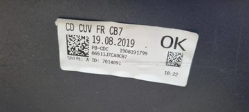 KIA X-CEED 2019- NÁRAZNÍK PŘEDNÍ ORIGINÁLNÍ E365