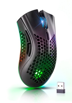 Myszka Gamingowa Mysz Dla Graczy Bezprzewodowa Komputerowa Ergonomiczna LED