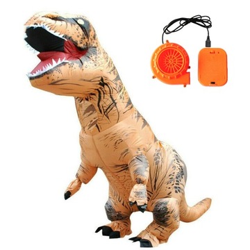 PRZEBRANIE DMUCHANY STRÓJ DINOZAUR KOSTIUM T-REX