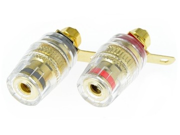 2szt. GNIAZDO GŁOŚNIKOWE BANANOWE AUDEN GB2 32MM