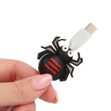 ZABEZPIECZENIE OSŁONA OCHRONA NA KABEL USB ŁADOWARKI SŁUCHAWKI PAJĄK