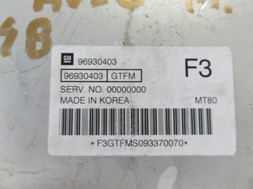 AVEO T250 1,4 JEDNOTKA 96930403