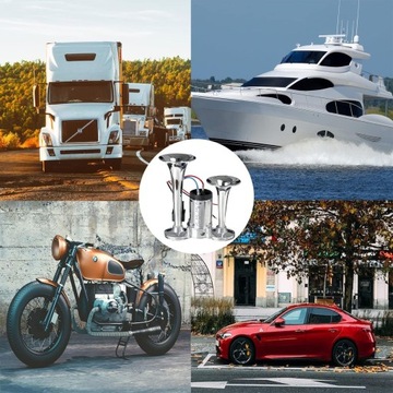 ДВОЙНАЯ ТРУБА С КОМПРЕССОРОМ ДЛЯ ЛЮБОГО ГРУЗОВИКА, ФУРГОНА, ЛОДКИ 12 В