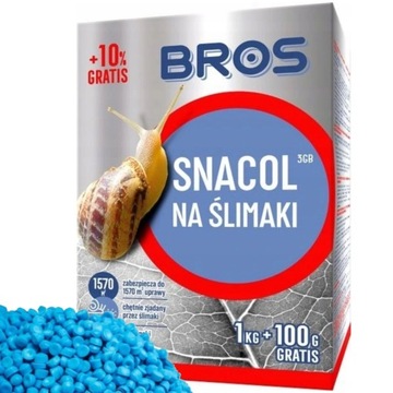 BROS Snacol na ślimaki 1kg + 100g