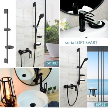 Смеситель для душа SHOWER ROD, смеситель для умывальника, LOFT SET