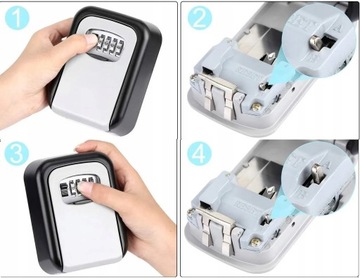 МЕТАЛЛИЧЕСКИЙ сейф для ключей, коробка, шкаф, сейф, сейф с кодом