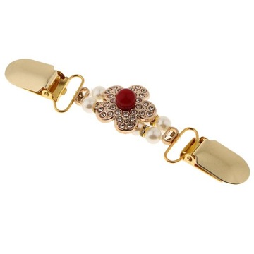 Леди Стильная Утка Заколки Корона Цветок Шаль Блузка Свитер Золотой Цветок