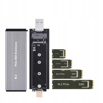 КОРПУС SSD NVME PCIE M.2 USB-C 3.2