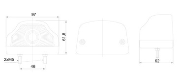 HORPOL LT103 Лампа освещения номерного знака