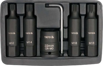 ZESTAW BITÓW UDAROWYCH SPLINE 3/4'''' 6 CZĘŚCI