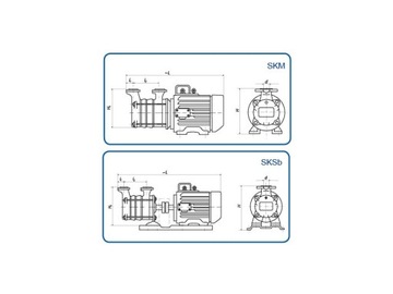 СКСб 3-ступенчатый гидрофорный насос 1,5 кВт 400В WIMEST